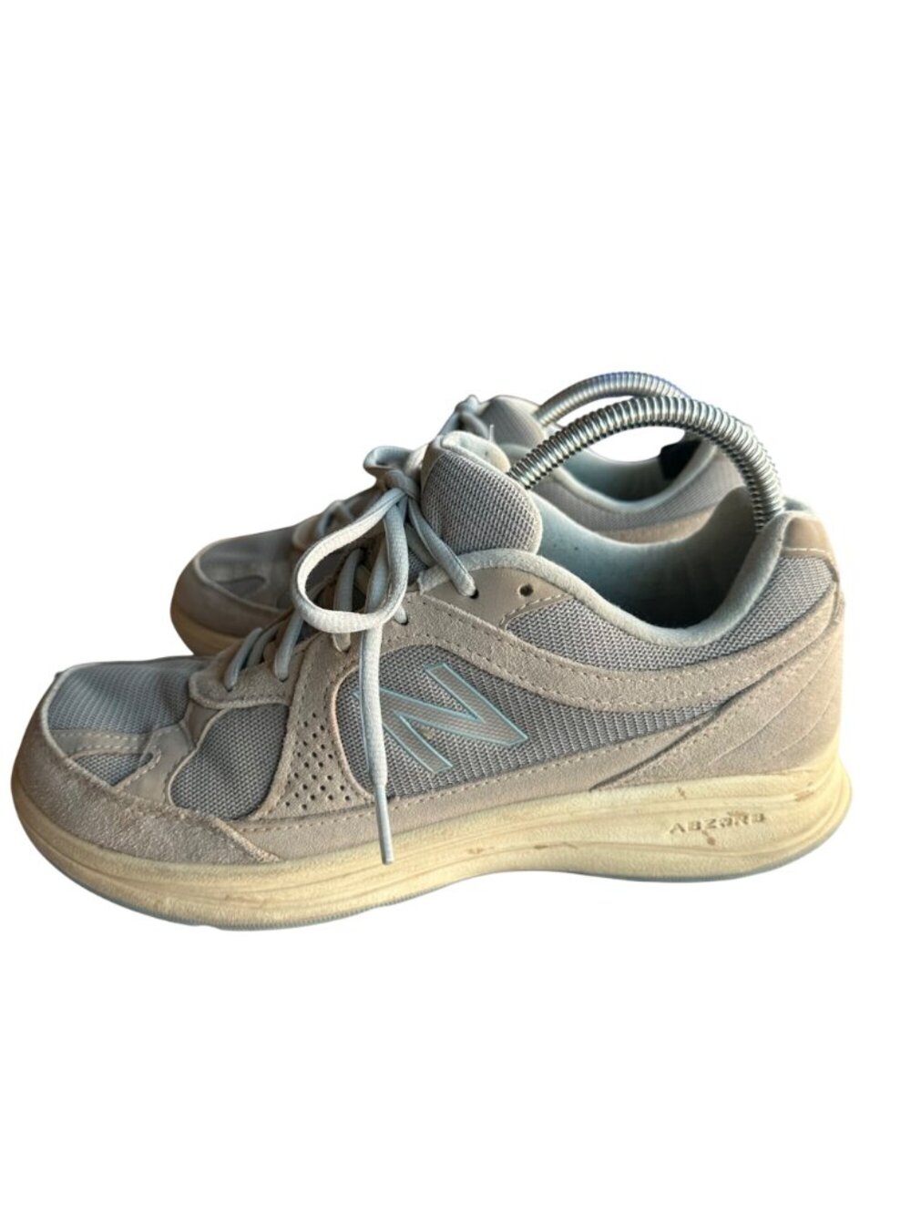 New Balance Size 9.5 Abzorb Sneakers  Gray Blended Fabric Shoes